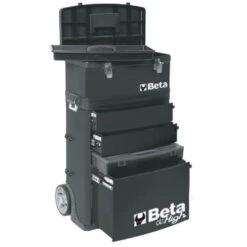 Beta C41H Two - Module Tool Trolley Cabinet - Black -Quality Tool Store c41h black