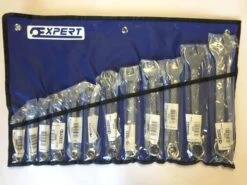 Expert By Facom E110327 12 Piece Metric Combination Spanner Set Supplied In Tool Roll 7-24mm -Quality Tool Store e110327